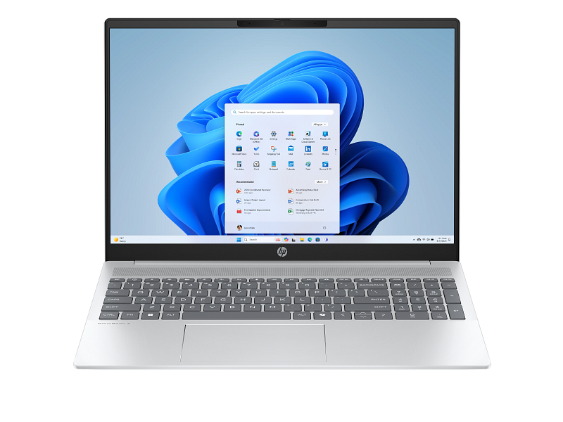 25C1_OmniBook 5_16_Glacier Silver_T_NT_IR Cam_nonFPR_Win11_Core Set_Front_TransparentBG_3378800 Ноутбук HP OmniBook 5 Laptop 16-bc1010ci (16" 1920 x 1200, IPS WUXGA) / AMD Ryzen 7 8840U / 16 ГБ DDR5 / ГБ 512 SSD (D0YM7EA) — изображение 1