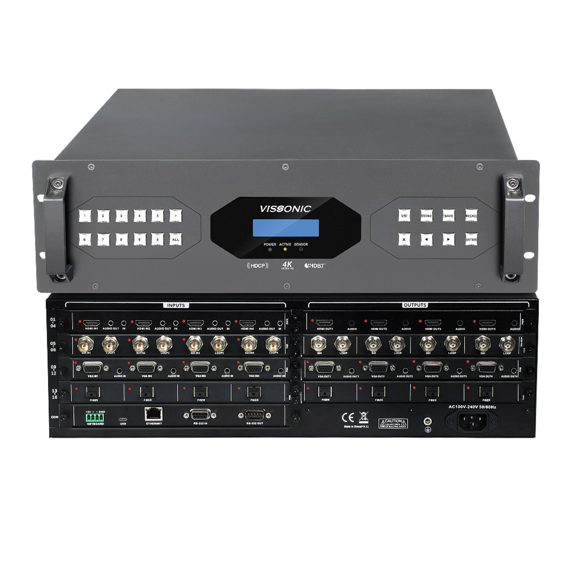 054_64a7f8ebbeb19 Процессор видеостены Vissonic VW-VM1616 4K 16x16 — изображение 1