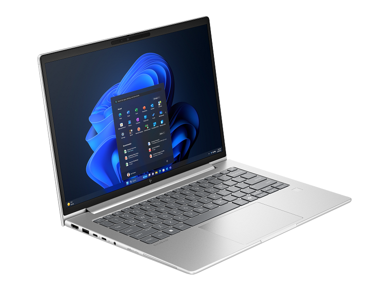 HP_EliteBook_6_G1i_14inch_NaturalSilver_WWAN_T_IRcam_FPR_CoreSet_Win11_WhiteBG_FrontRightOpen_12312024_M2947778 Ноутбук HP EliteBook 6 G1i Notebook AI PC (14" 1920 x 1200, IPS WUXGA) / Intel Core Ultra 7 255U / 16 ГБ DDR5 / 512 ГБ SSD (A37PLET) — изображение 1